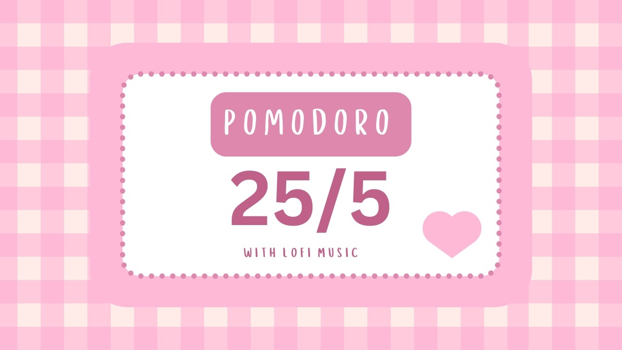 Aesthetic Pomodoro Timer 3x25min | Study & Work motivation | Stay focused  | Lofi music