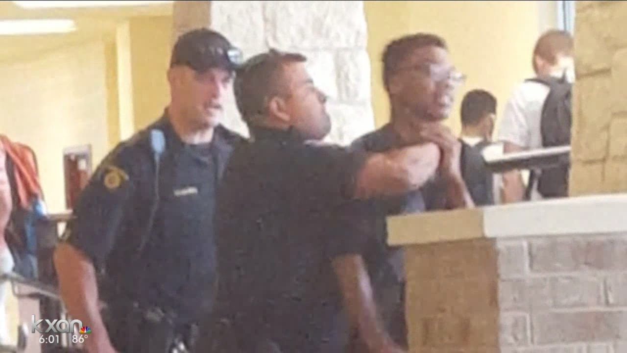 Round Rock High School student taken down by officer