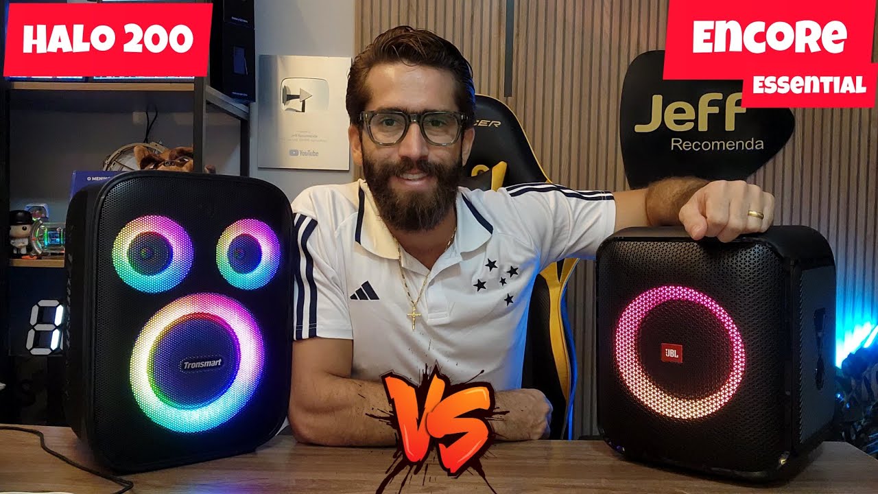 TRONSMART HALO 200 120W Vs JBL PARTYBOX ENCORE ESSENTIAL 100W: Qual é a melhor caixa de som?