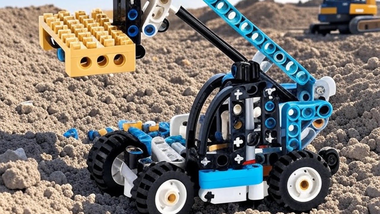 LEGO Technic 42133 Telehandler - Lego Unboxing and Speed Build Review 
