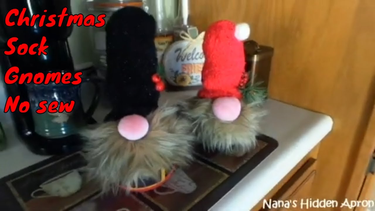 How to make Christmas Gnomes with an easy no-sew method