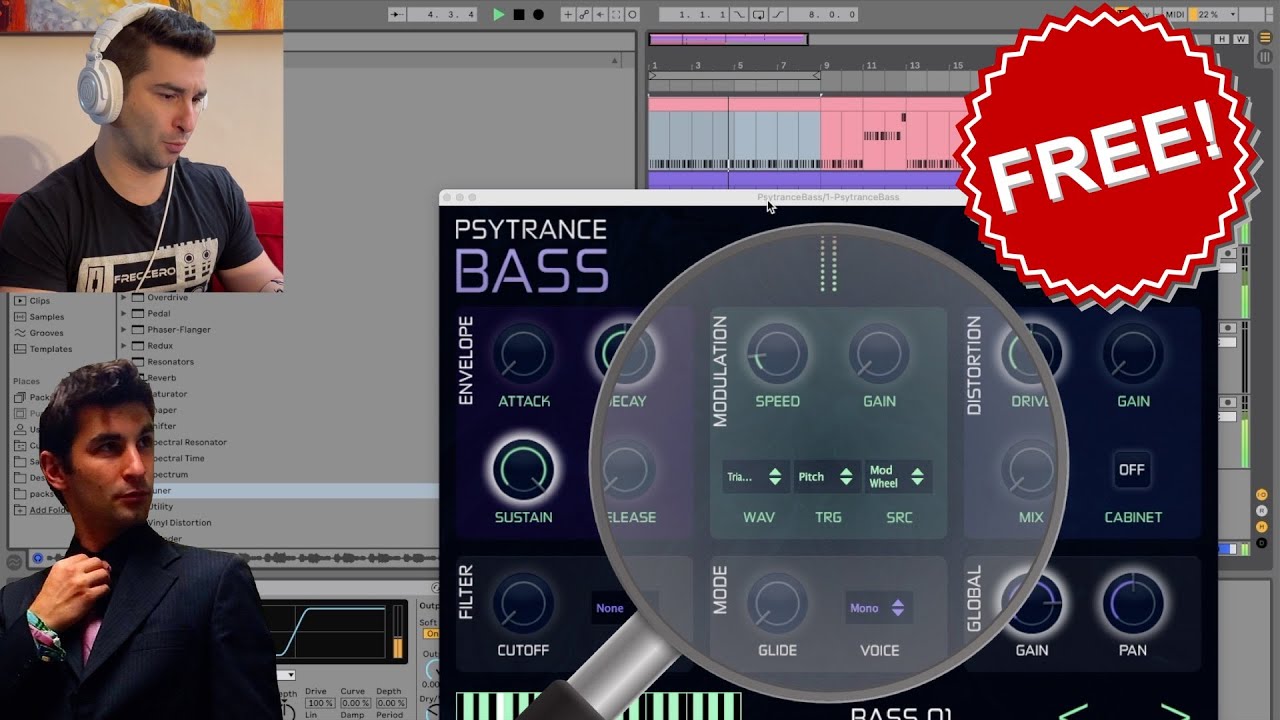 Psytrance Bass - FREE Bass VST Plugin | BEST Free VST Plugins Detective 🕵️🔎