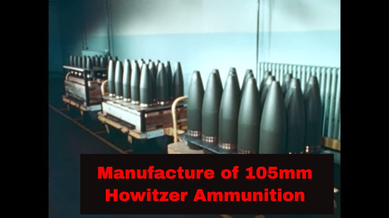 MANUFACTURE, TESTING, QUALITY CONTROL 105mm HOWITZER SHELLS   U.S. ARMY FILM (SILENT) R2  JC10024