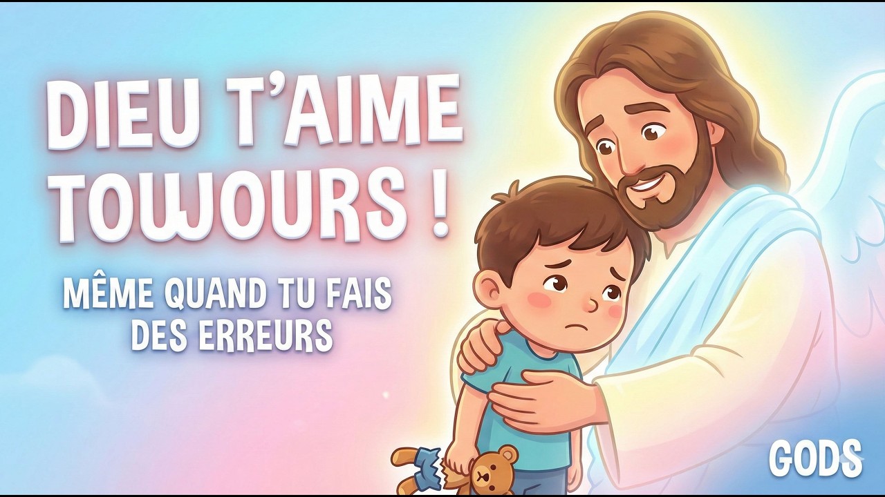 Dieu m'Aime MALGRÉ mes Erreurs ❤️ Chanson Douce & Rassurante pour Enfants