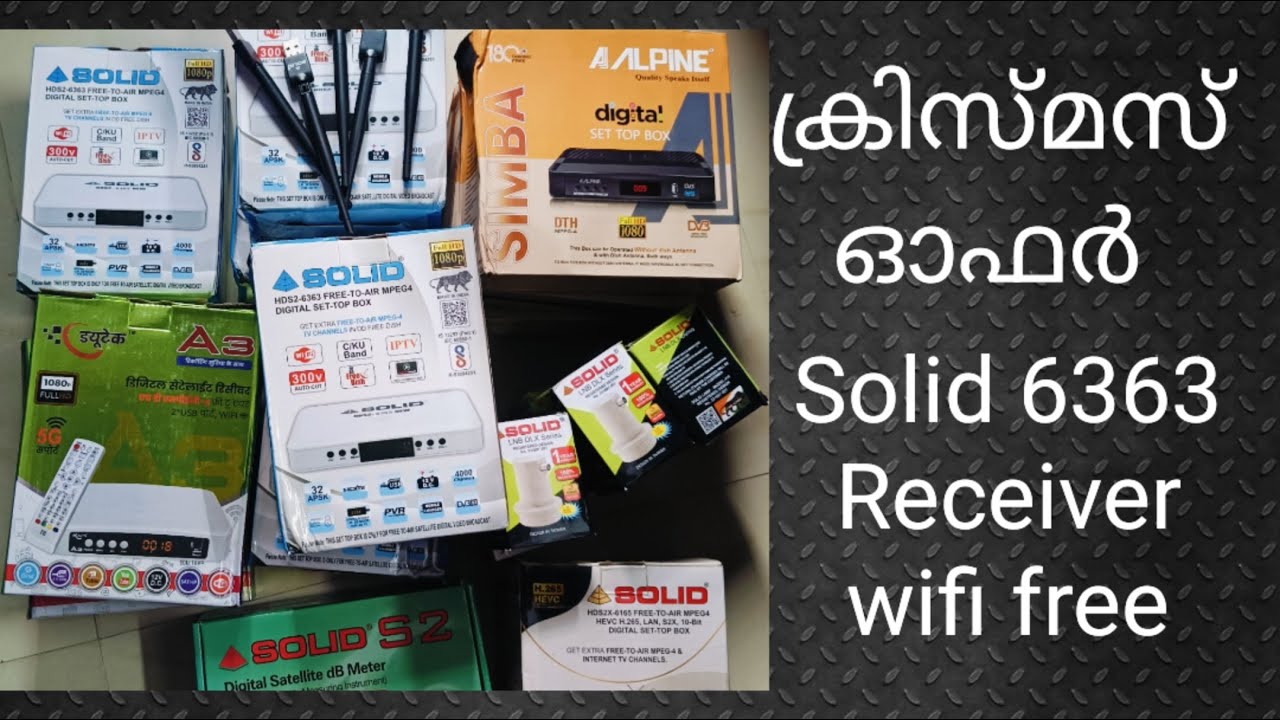 Satellite Receiver, Video Finder, SOLID 5G LNB Christmas Offer 2025