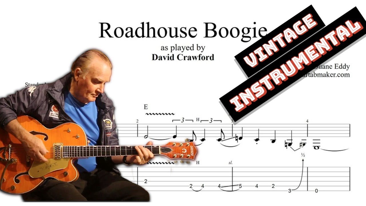 Roadhouse Boogie TAB (PDF + Guitar Pro) vintage instrumental guitar tabs