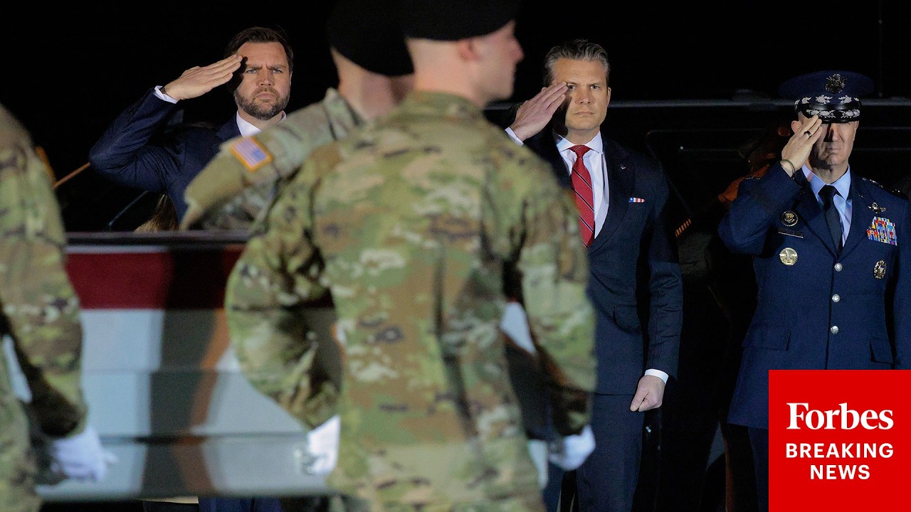 JD Vance, Pete Hegseth Attend Dignified Transfer For Fallen U.S. Solder At Dover Air Force Base