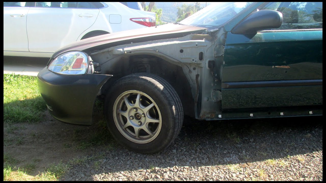 Removing fender from 1999 Honda Civic