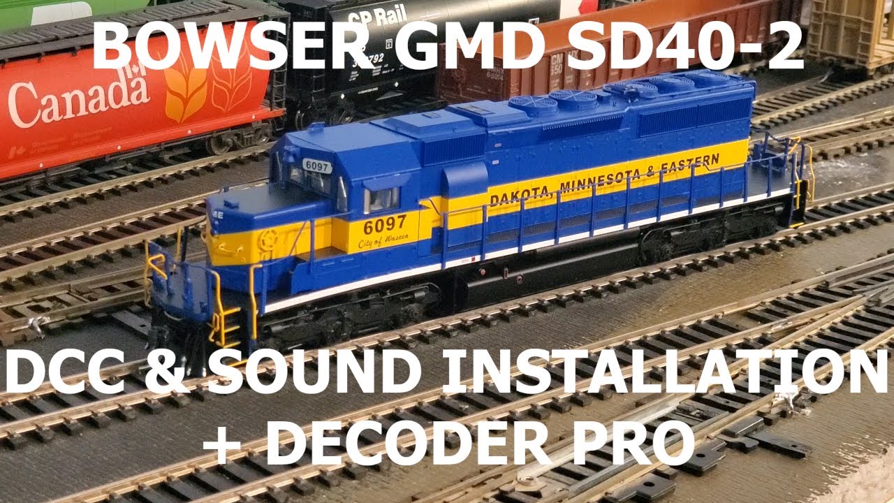 Adding DCC & Sound to the HO Scale Bowser GMD SD40-2