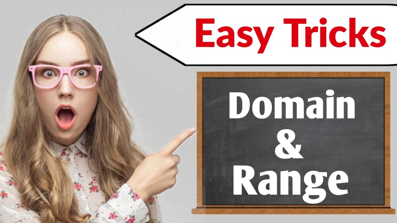 How to Find Domain & Range just 1 minute (Short Trick)