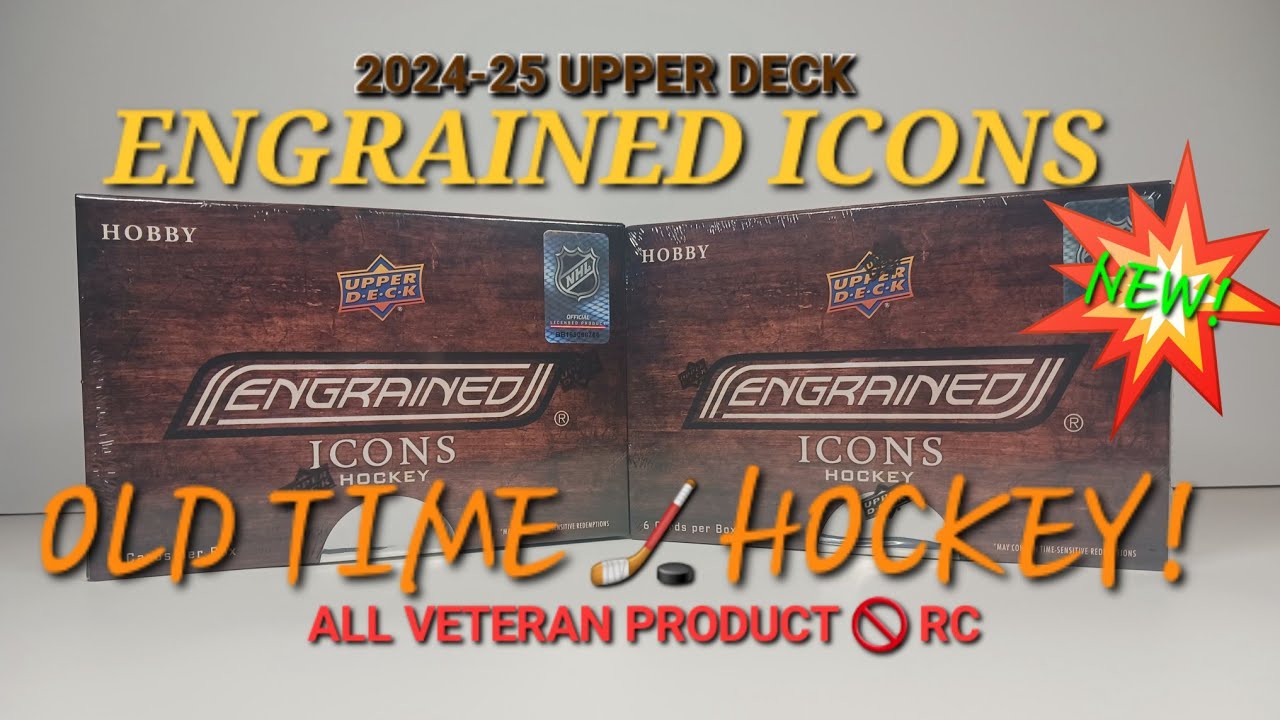 ALL ALUMNI SET! 2024-25 UPPER DECK ENGRAINED ICONS HOCKEY CARDS #upperdeck #hockeycards #halloffame