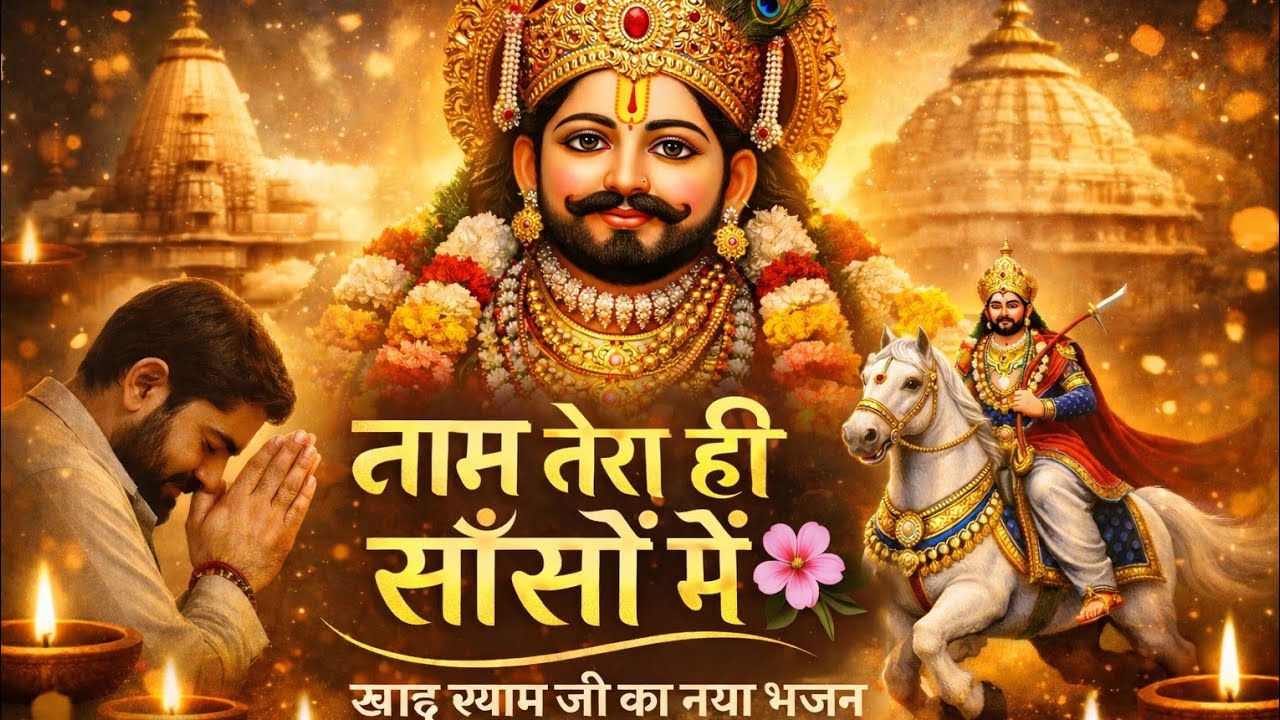 नाम तेरा ही साँसों में 🌸 | खाटू श्याम जी का नया भजन 🙏 | New Khatu Shyam Bhajan 2026 karan music ai 🥰