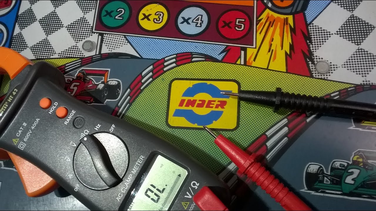 Momentos restauración Pinball Lap By Lap, comprobando fallos tablero