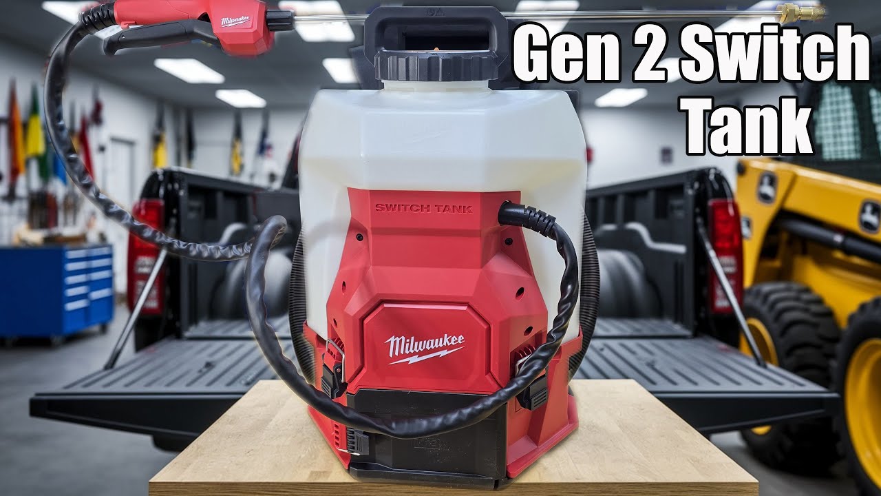 Gen 2 Upgrades! Milwaukee M18 4-Gallon Backpack Sprayer w/ SWITCH TANK 3019-20PS