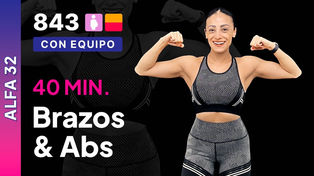 Día 23 Alfa-32 | Brazos & abs | Rutina de brazos en casa | Rutina con mancuernas