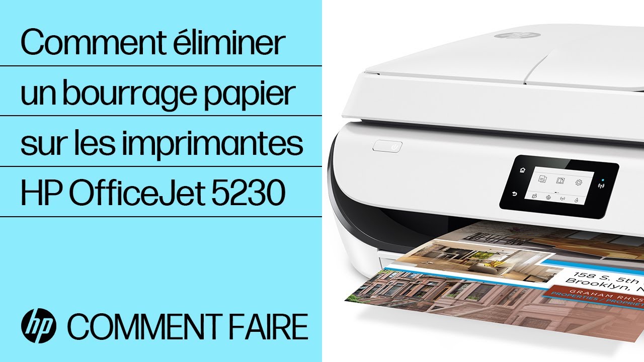 Comment éliminer un bourrage papier sur les imprimantes HP OfficeJet 5230