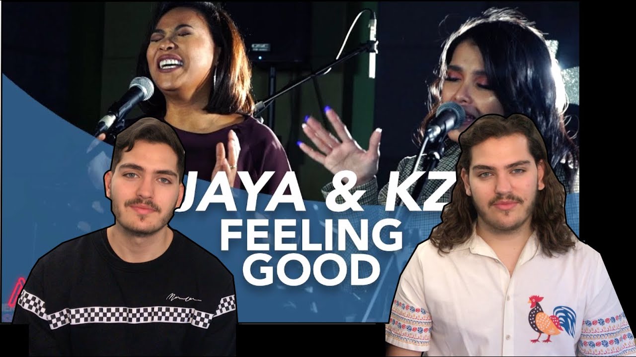Twin Musicians REACT - JAYA & KZ TANDINGAN - FEELING GOOD (ARITST LAB)