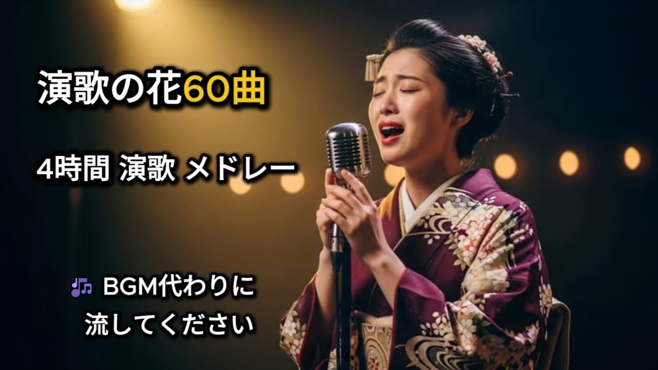 魂が震える女性演歌｜名曲60選 4時間メドレー