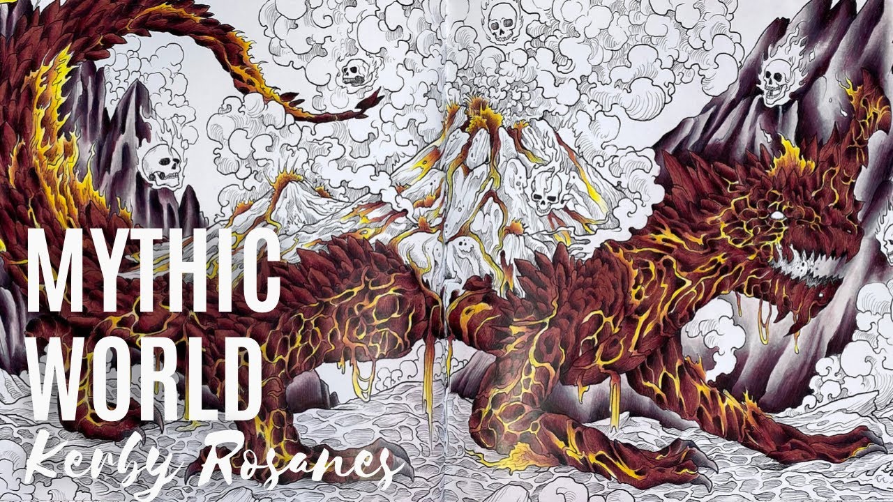 Colour Along | Mythic World by Kerby Rosanes | Cherufe Part 1