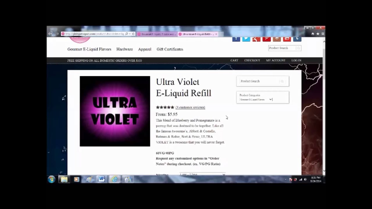 Pink spot vapors website