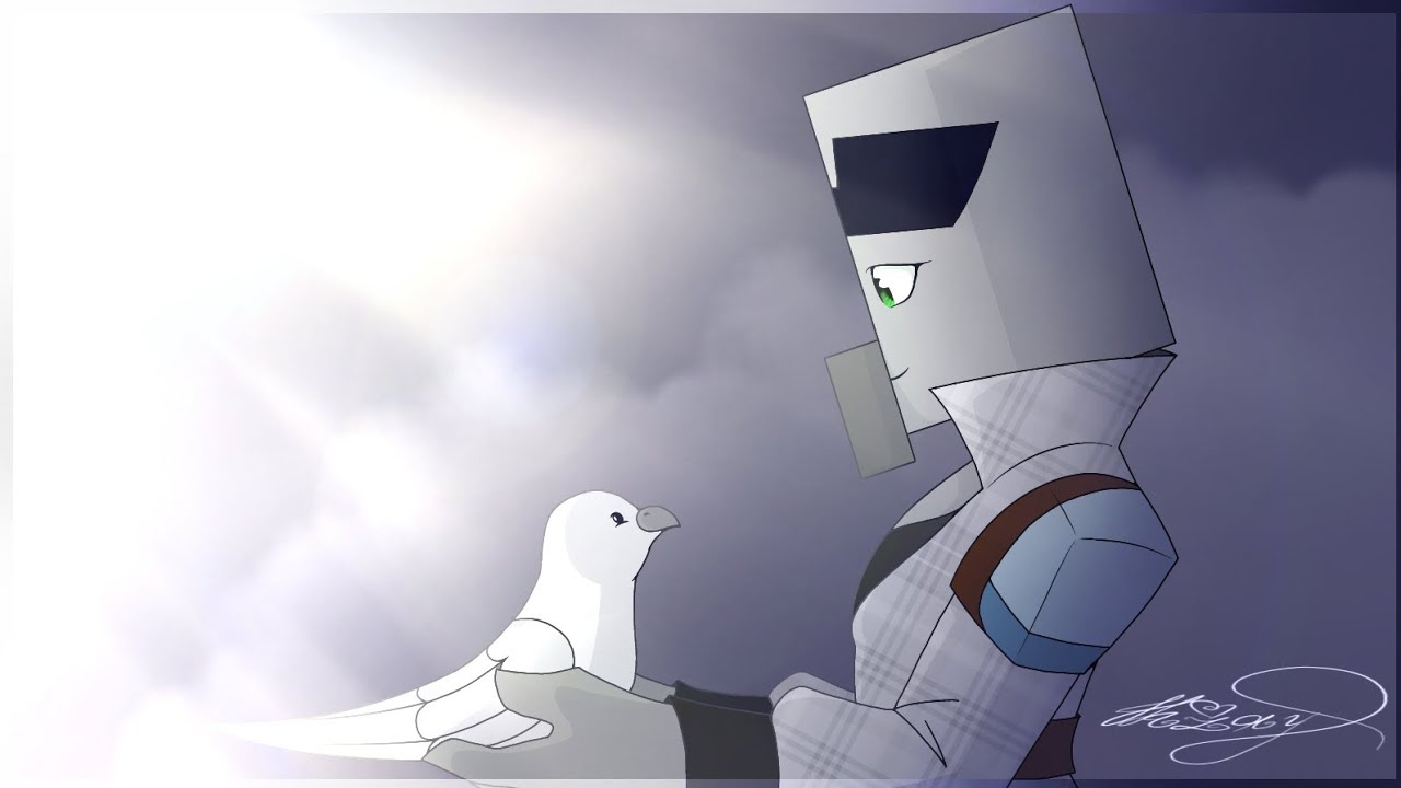 The White Angel. Minecraft Speedpaint