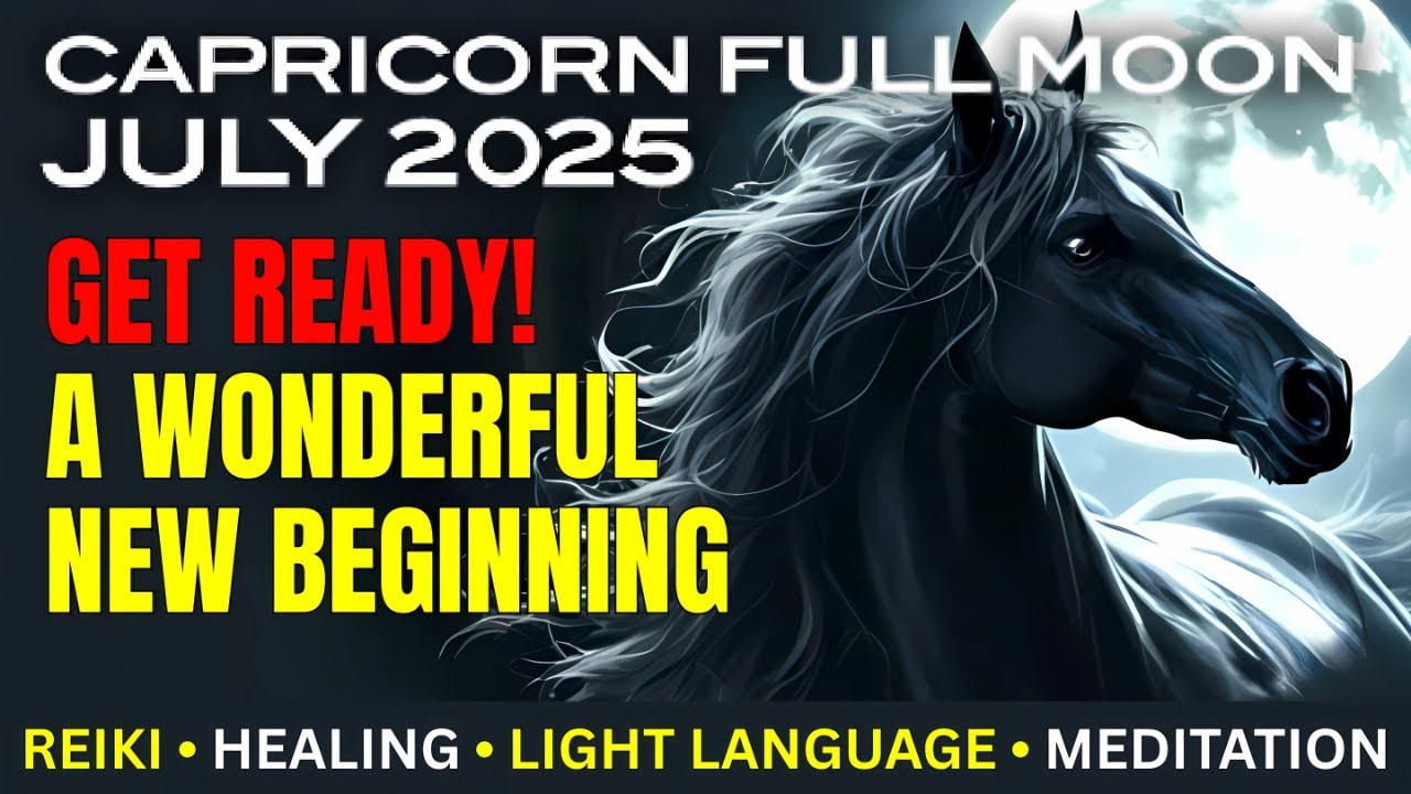 🌕 FULL MOON in Capricorn | A New Beginning You Didn&rsquo;t Expect ✨ Reiki Meditation for Transformation