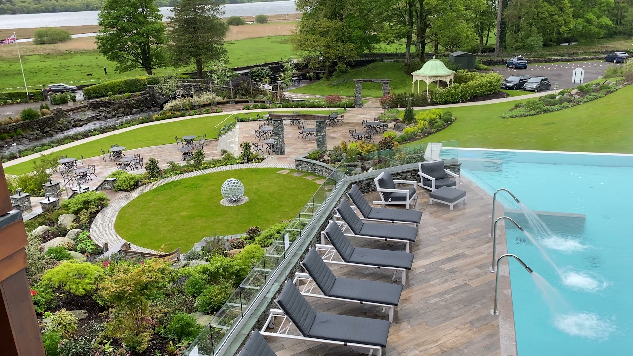 View from Lodore Falls & Spa, Spa Suite, during the day, in the Lake District, May 2021!