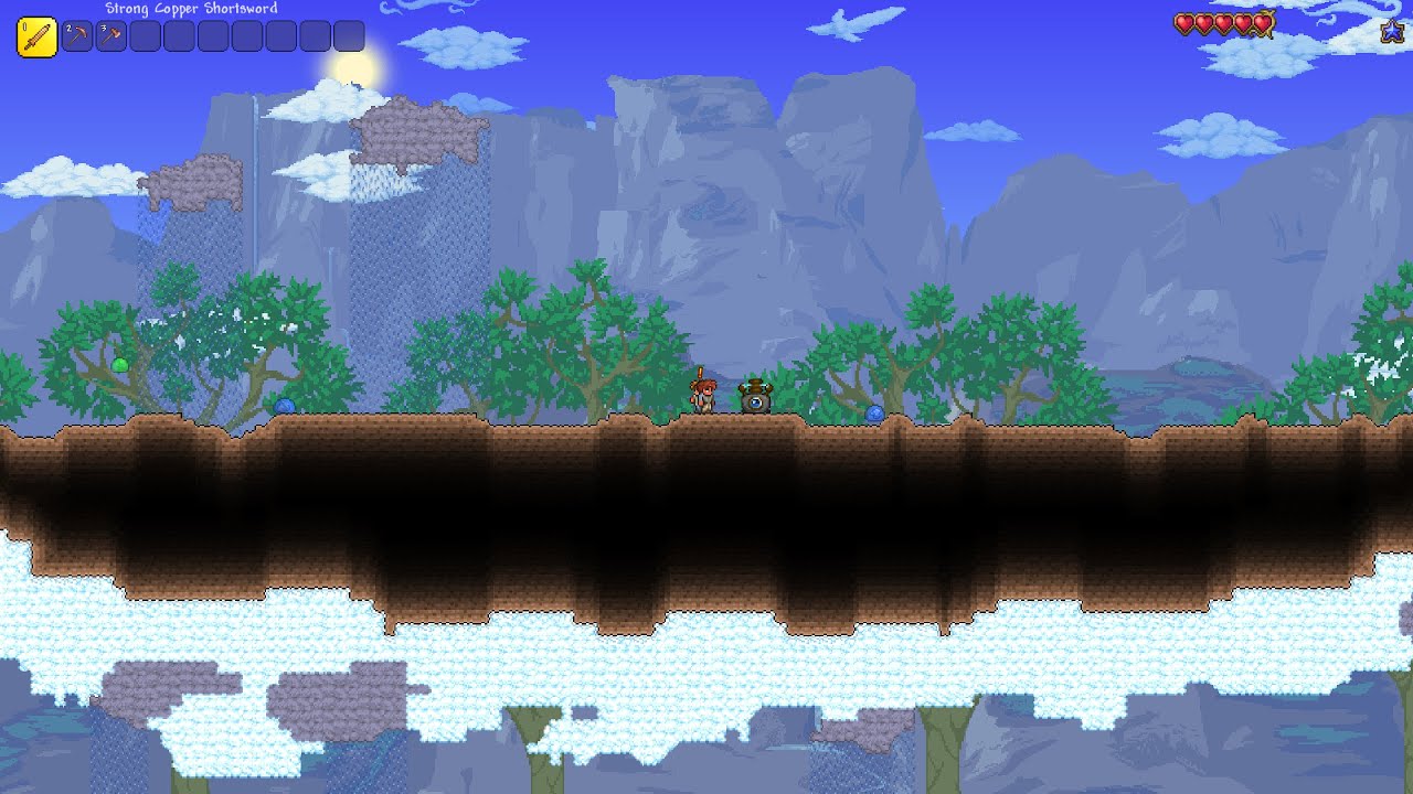 New Terraria Update!! (Checking Out Skyblock Seed!!)