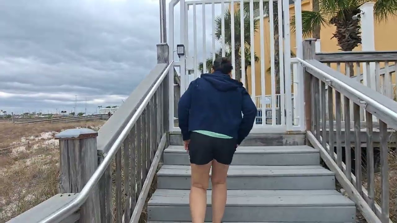 Panama city Beach, Florida.Sunny to stormy