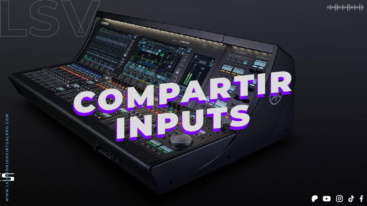 Compartir inputs entre dos DM7 de Yamaha - Dante