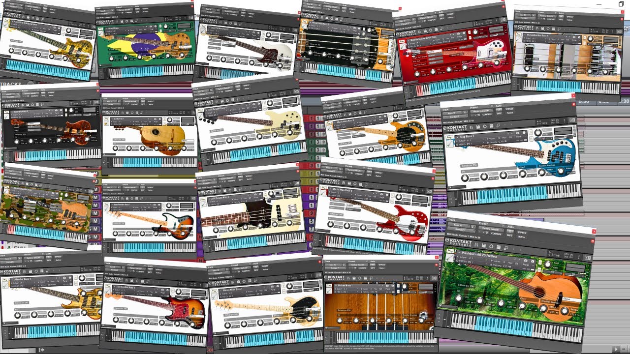 20 Timbres de Baixo para Kontakt  Free Download