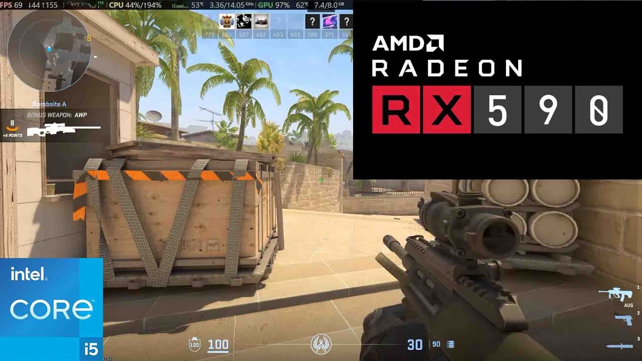 Counter Strike 2 RX 590 GME