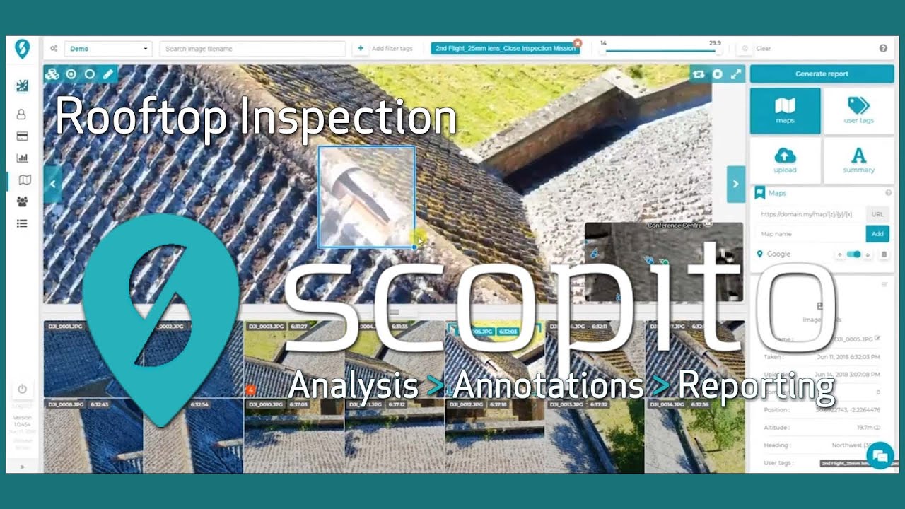 Rooftop Inspection | Scopito Analytics, Annotations and Reporting