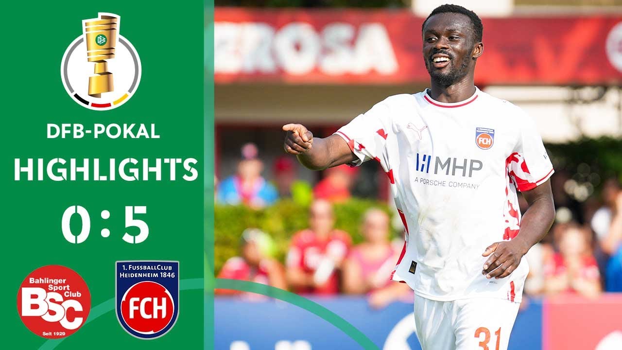 Dominant win for Heidenheim! | Bahlinger SC vs. 1. FC Heidenheim 1846 0-5 | Highlights | DFB-Pokal