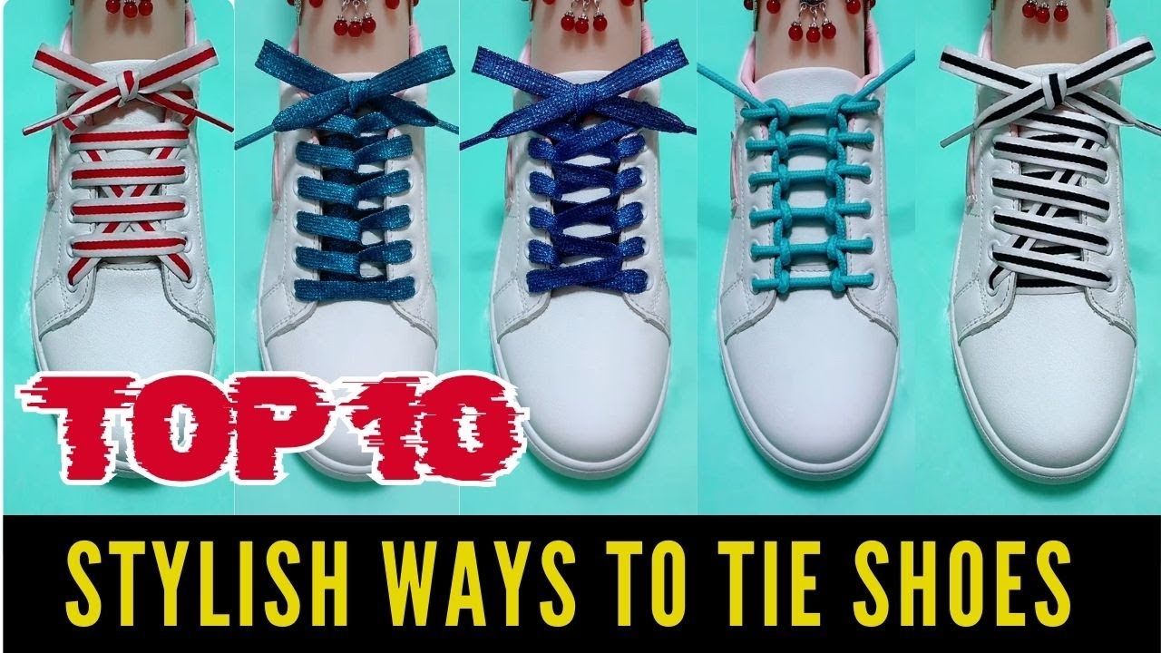 Top 10 Shoes Lace Tying Ways 👟 How to Tie Shoelaces | Stylish Shoe Lacing Styles
