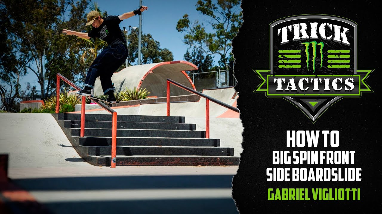 Trick Tactics: How to FS Bigspin Boardslide | Gabriel Viglioti