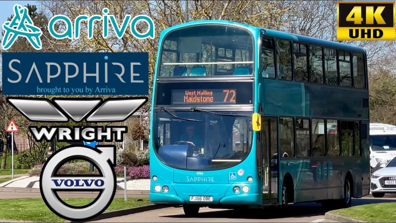 [Arriva Kent: 72 Kings Hill to Maidstone via West Malling & Larkfield] Wright Gemini Volvo B7TL