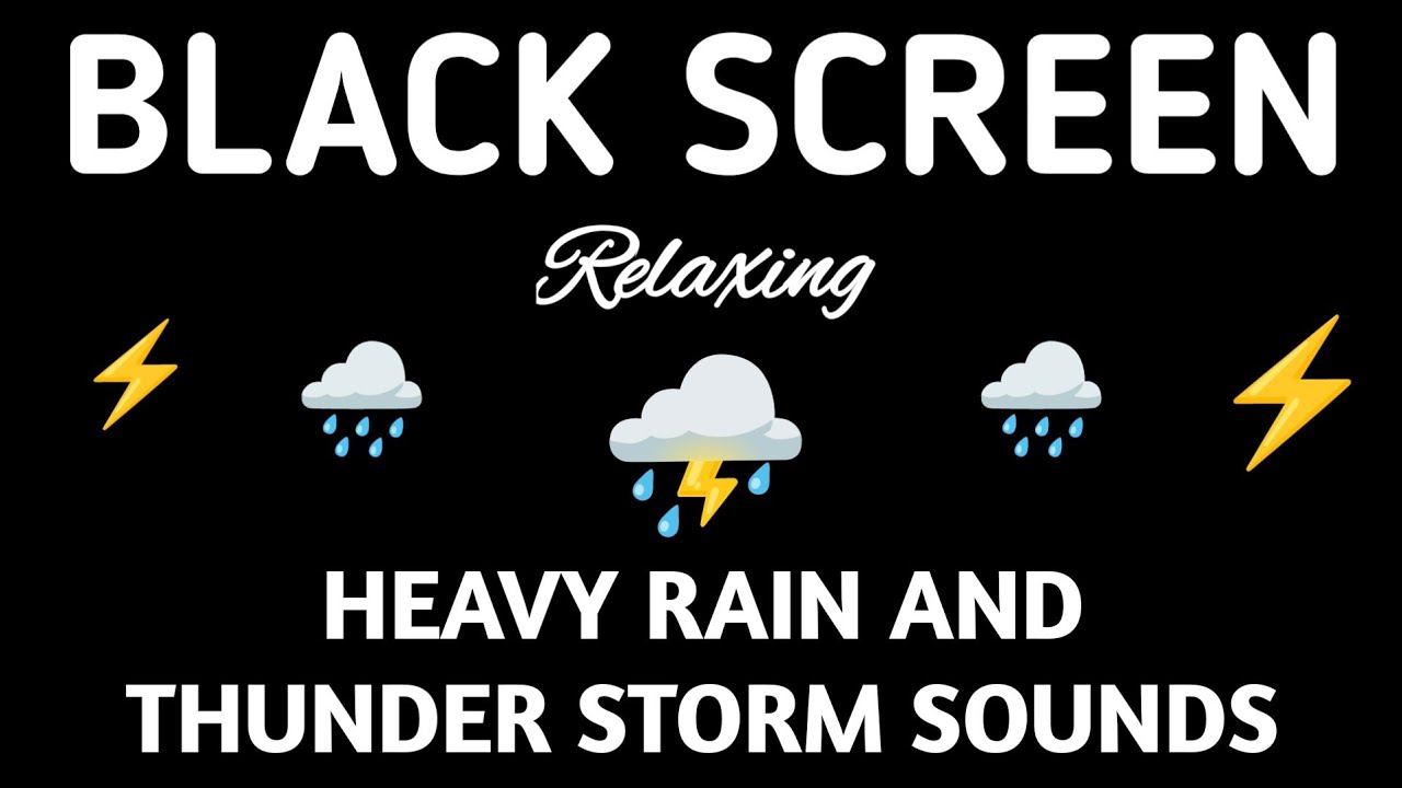 GENTLE RAIN Sounds for Sleeping BLACK SCREEN || Sleep and Meditation - Dark Screen Nature Sounds
