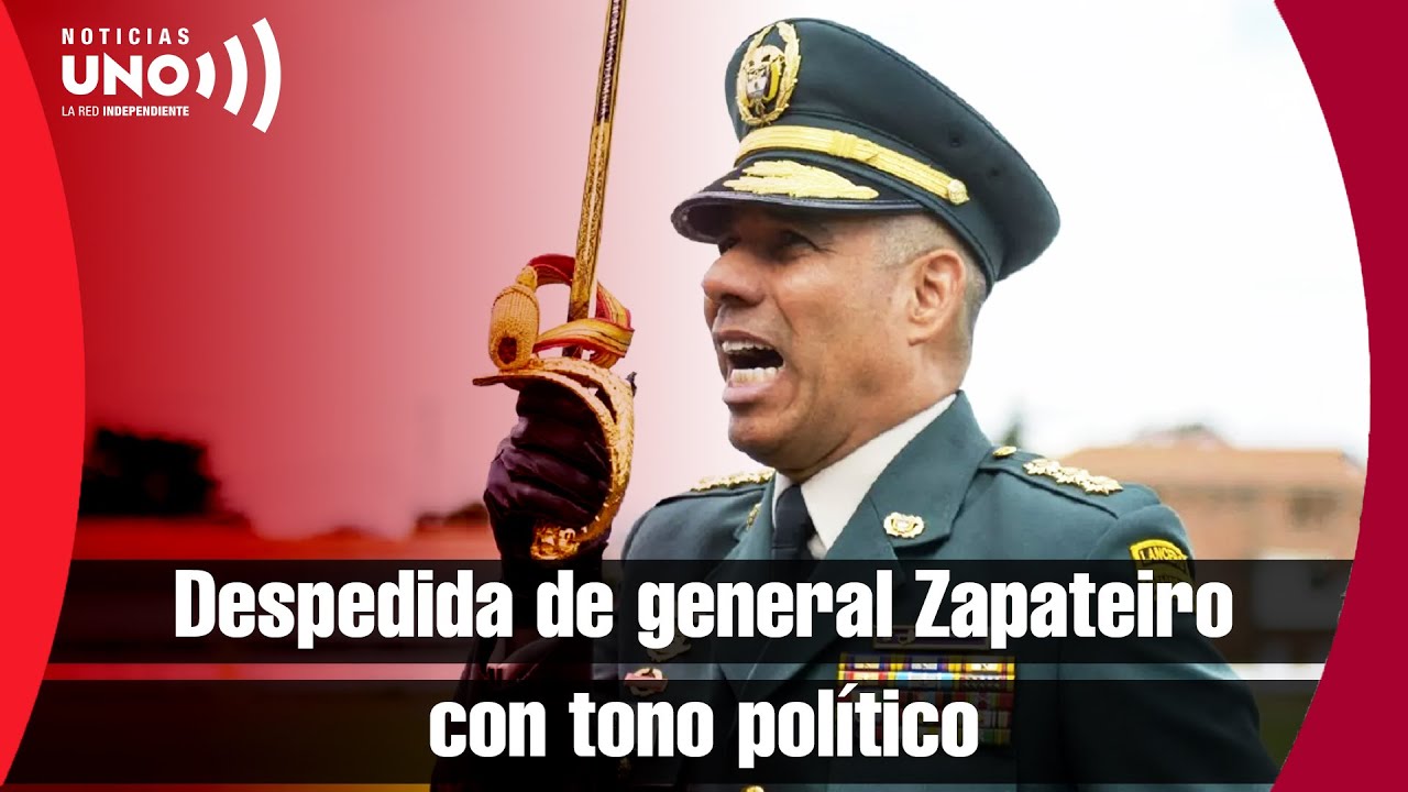 Discurso más político que militar del general Zapateiro en su despedida