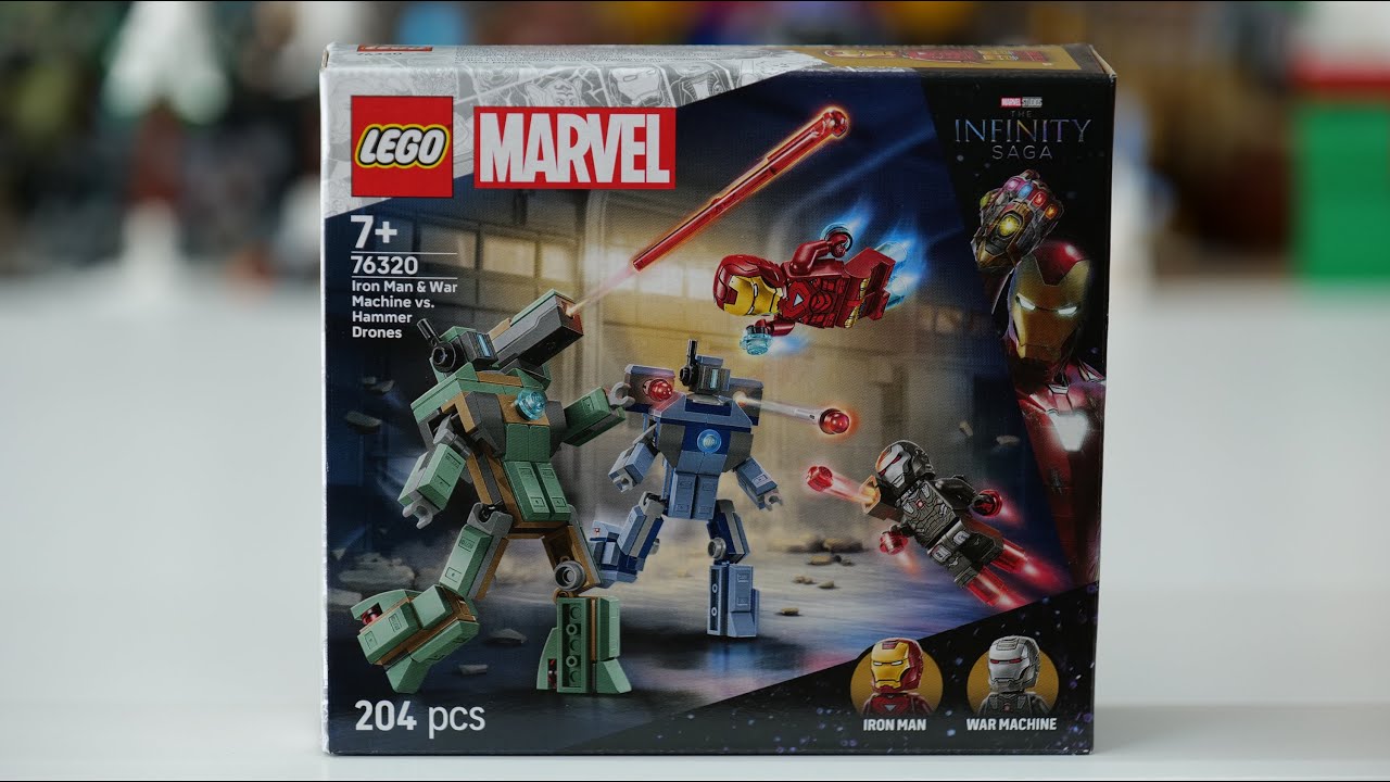 LEGO Marvel Super Heroes 76320 Iron Man & War Machine vs. Hammer Drones Speed Build