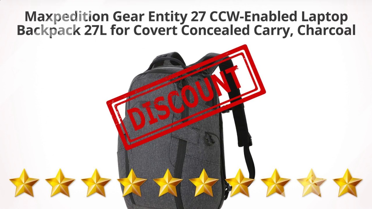 Maxpedition Gear Entity 27 CCW-Enabled Laptop Backpack 27L for  | Review and Discount
