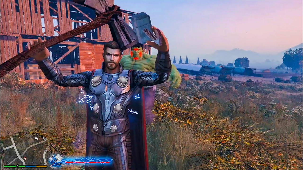 Thor vs Hulk – This GTA 5 Fight Is INSANE ⚡💥
