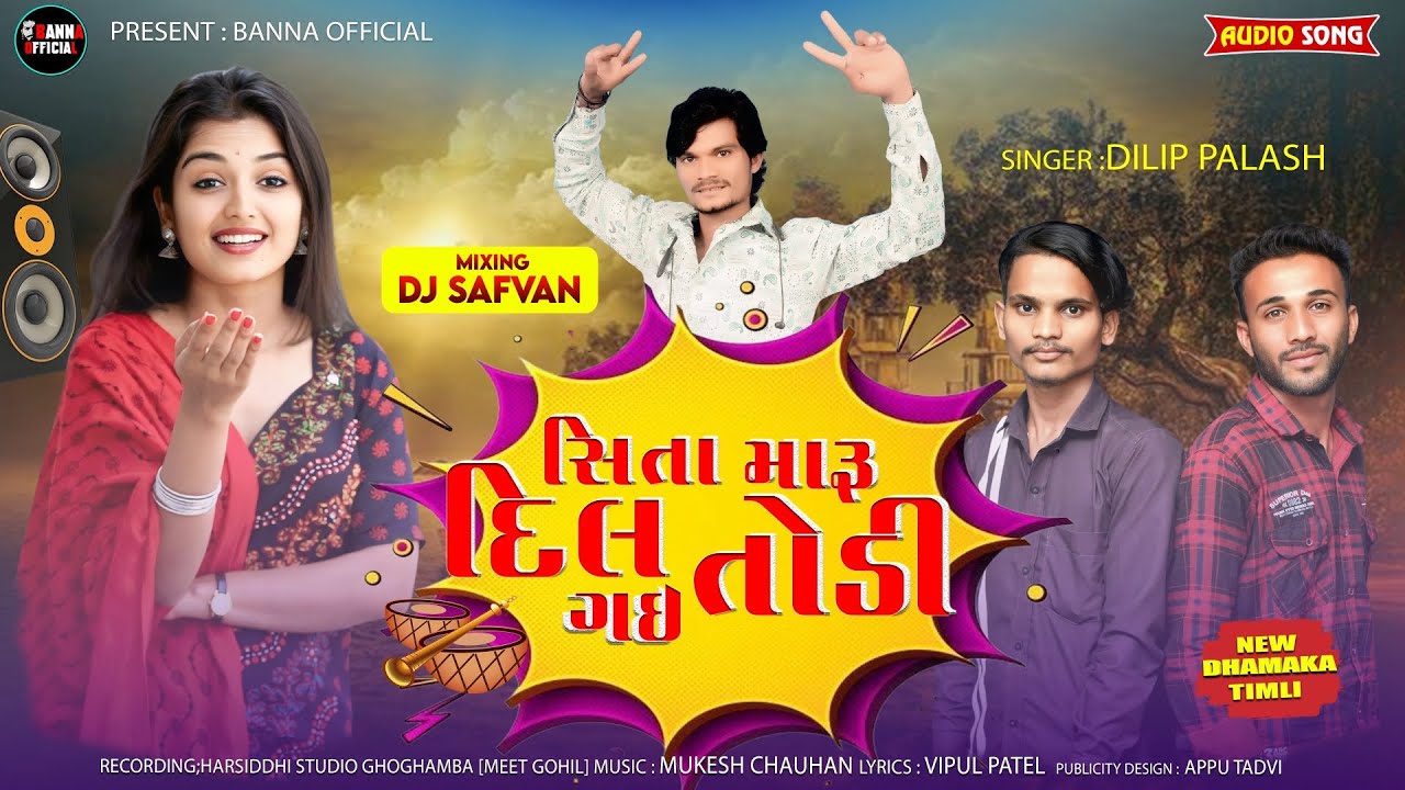 સિતા મારૂ દિલ તોડી ગઈ(Singer Dilip Palash New Timli Song 2026{Appu Tadvi Vipul Patel New Timli ✅