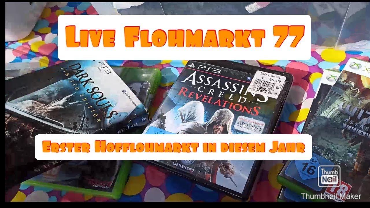 Live Flohmarkt 77 Erster Hofflohmarkt in diesem Jahr ! mit Nintendo, Playstation , Xbox usw.