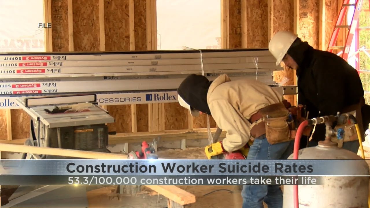 Construction worker suicide rates through the roof