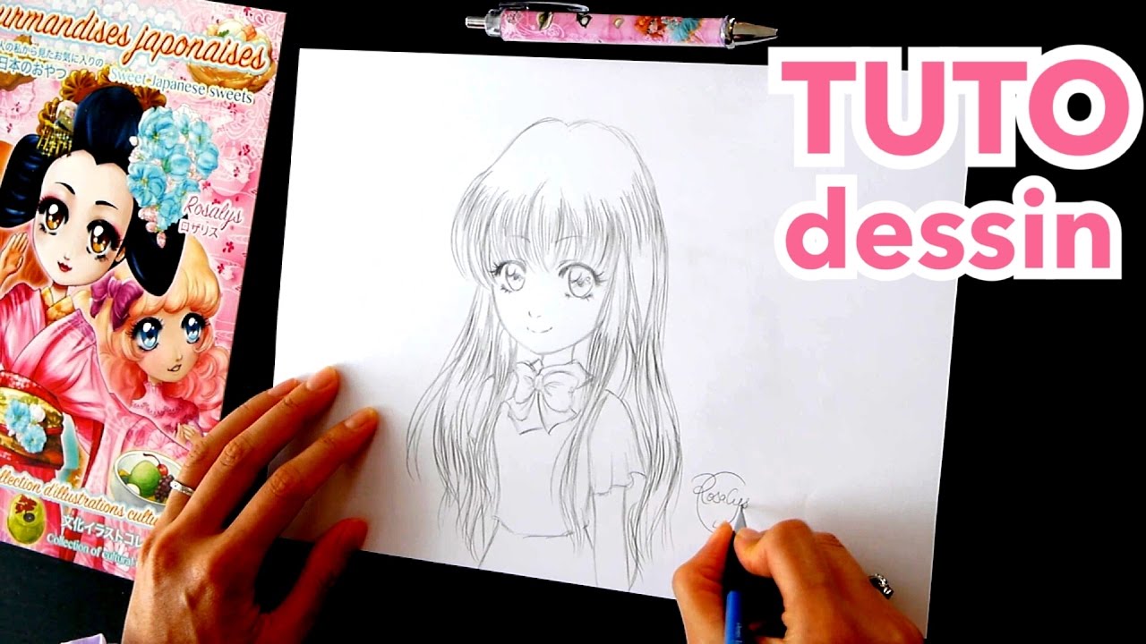 DESSIN au crayon | Comment dessiner un visage facile | Tuto manga
