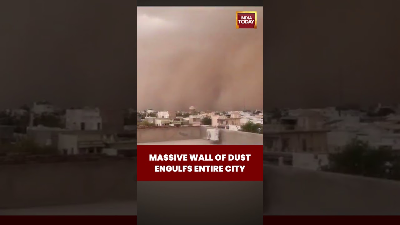 SHOCKING: Dust Storm Turns Day into Night in Rajasthan | Extreme Weather in India #rajasthan #storm