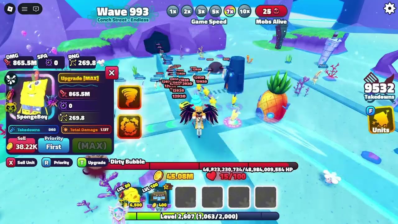I got SpongeBoy in Sponge Bob Tower Defense