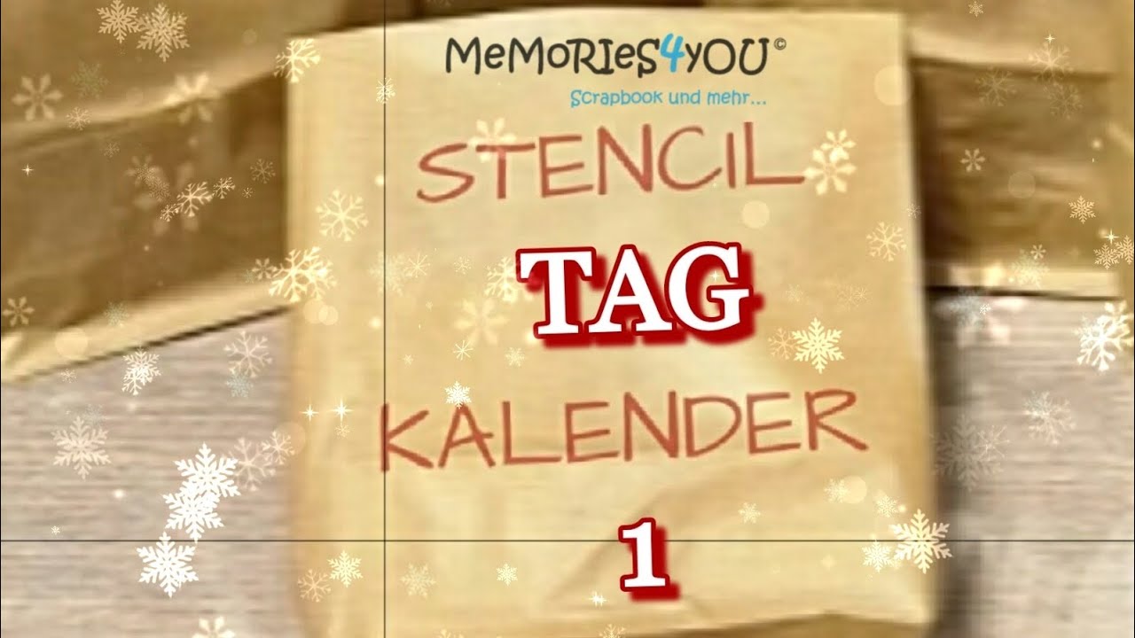 Unboxing! Wir zeigen den ersten Tag unseres Stencil - Kalenders.