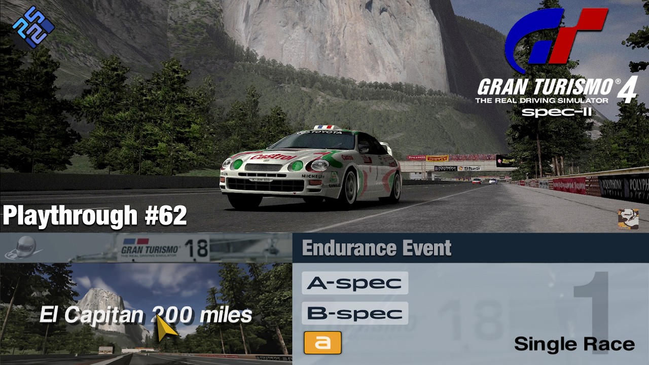 Gran Turismo 4 SPEC II - Playthrough #62 - El-Capitan 200 Miles (Endurance Events)